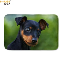 HUGSIDEA животное Стиль Домашний Декор Дверные Коврики милая собака миниатюрный Пинчер узор дверной коврик гостиная/спальня кухня пол коврики