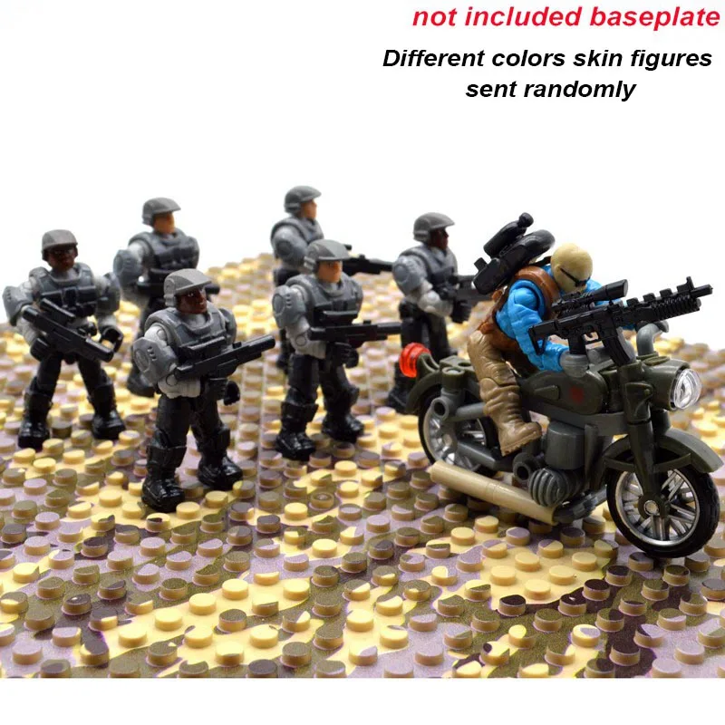 Set Halo Game Army Duty Call Military Soldiers Series Warriors with Weapons Building Blocks Bricks Toys for Children
