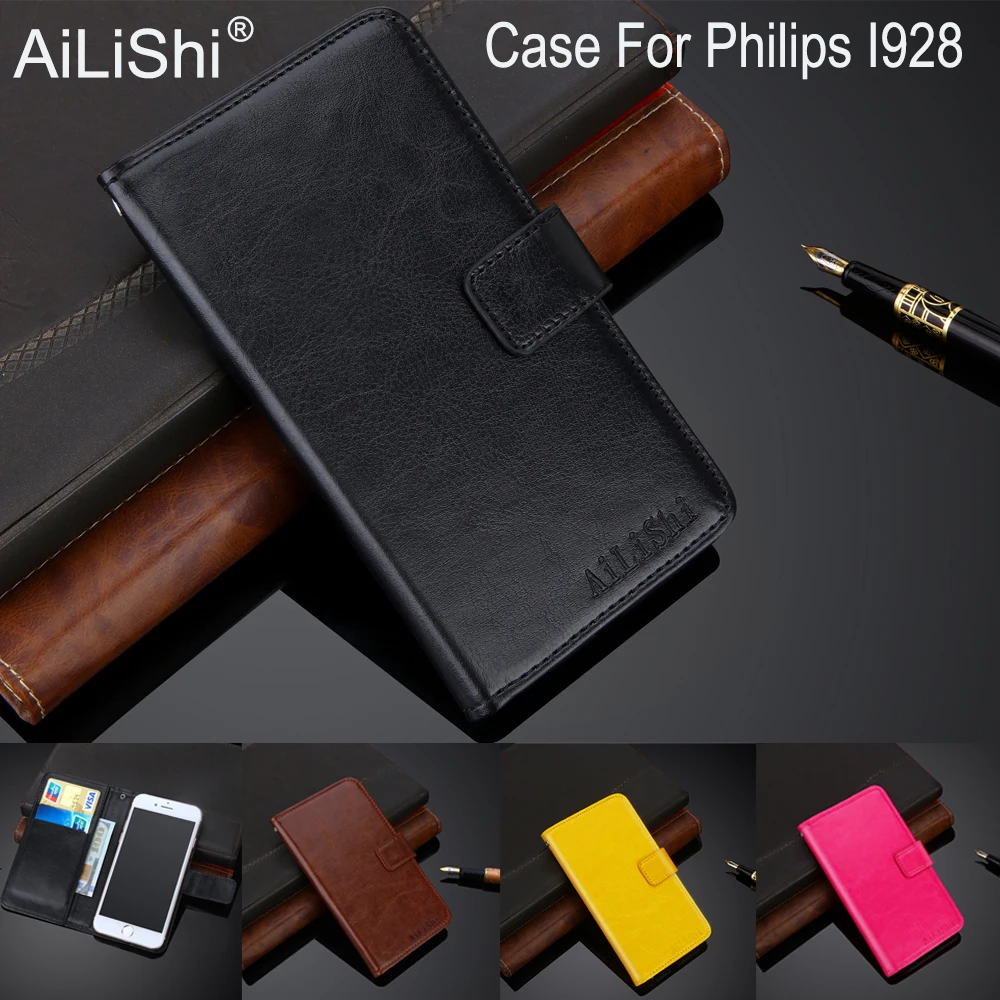 

AiLiShi 100% Exclusive Case For Philips I928 Luxury Hot Leather Case Flip Top Quality Cover Phone Bag Wallet Holder + Tracking