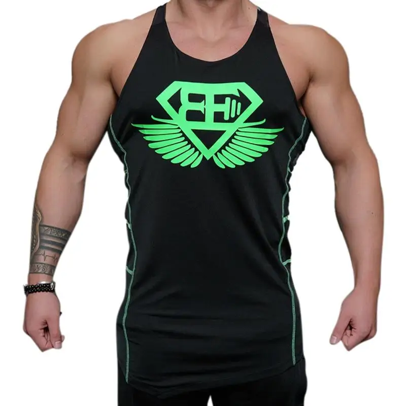 

Gym Clothing Bodybuilding Tank Top Men Fitness Singlet Sleeveless Running Sports Casual Vest Cotton Muscle Guys Undershirt