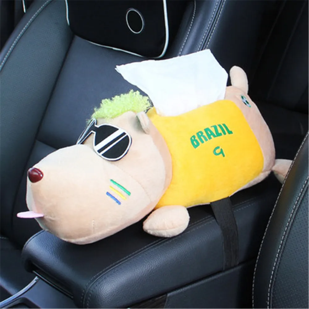 ティッシュボックス車のクリエイティブ漫画のハスキー犬ぬいぐるみ車のハンドボックスティッシュケース太陽バイザー シートバックぶら下げティッシュボックスバッグ Tissue Boxes Aliexpress