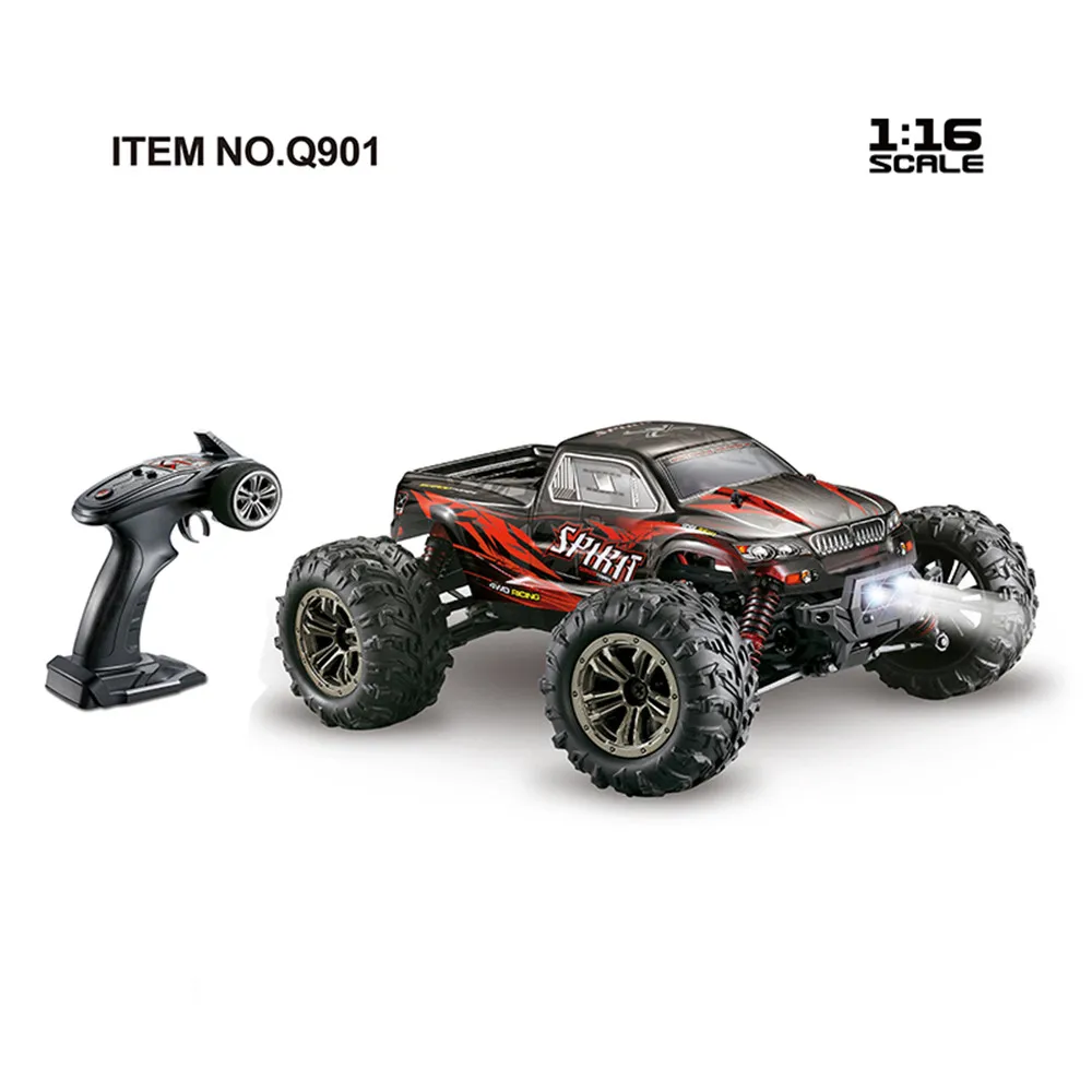 Xinlehong Q901 1/16 2,4G 4WD 52 км/ч высокая скорость RC автомобили бесщеточный пульт дистанционного управления автомобиль и светодиодный светильник RTR игрушки