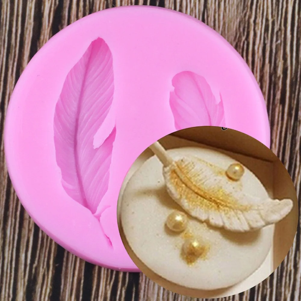 

Silicone Mold 3D Bird Feathers Fondant Cake Decorating Baking Tools Silicone Mold Chocolate Sugar Art Displays