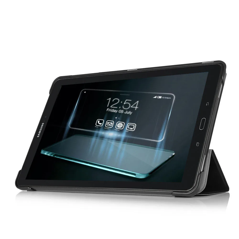 Magro Magnético Folding Flip pu Couro Smart Cover para Samsung Galaxy Tab a6 10.1 s Pen Tablet Carteira Estojo de Livro Sm-p580 P585 - Imagem 4
