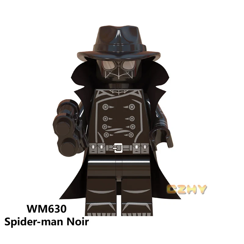 

Marvel Spider-Man Noir Peter Parker Into the Spider-Verse Spider-Ham Gwen Prowler Building Blocks Toys for Children WM630