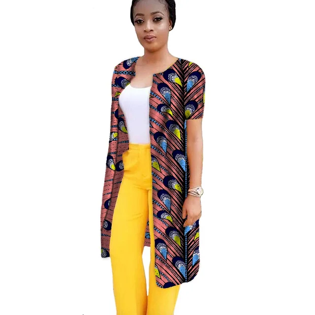 New Design African Print Women Long Trench Coats Women Fashion Coats ...