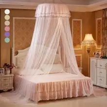 

Mosquito Net for Double Bed Dome Elegant Round Lace Landing Mosquito Net For Summer Dreaming Princess Room Decoration 3