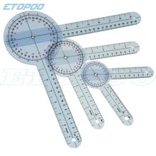 6 дюймов, 8 дюймов, 12 дюймов 360 градусов пластиковый транспортир Угол медицинская линейка спинномозговой Гониометр 3 шт./компл