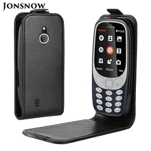 JONSNOW флип-чехол для Nokia 3310 3g TA-1022 вертикальный из искусственной кожи защитный чехол для задней панели телефона для Nokia 3310 4G