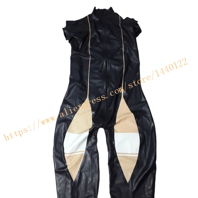 Сексуальный латексный фетиш комбинезон для женщин, цельный резиновый комбинезон Zentai размера плюс, костюм для взрослых, индивидуальный сервис LC106