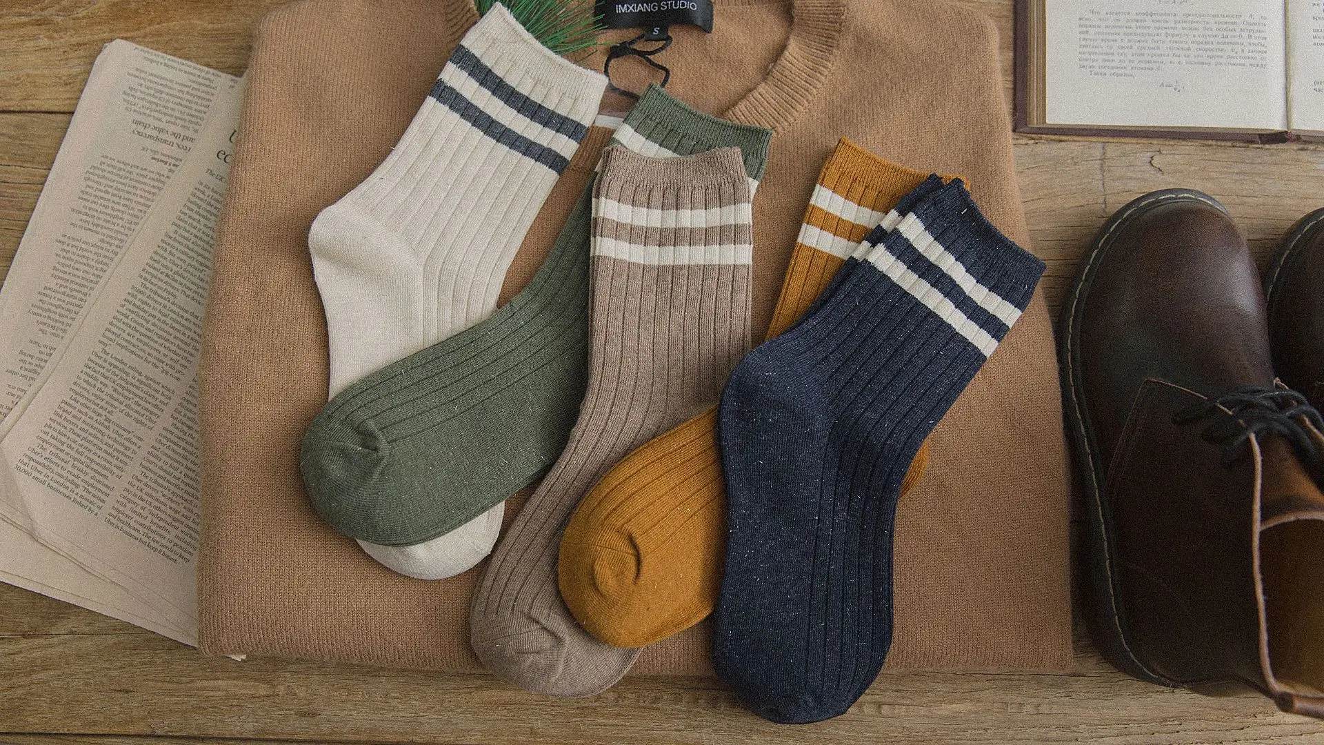 Осенне-зимние корейские стильные однотонные полосатые носки женские Харадзюку полосатые удобные студенческие хлопковые носки