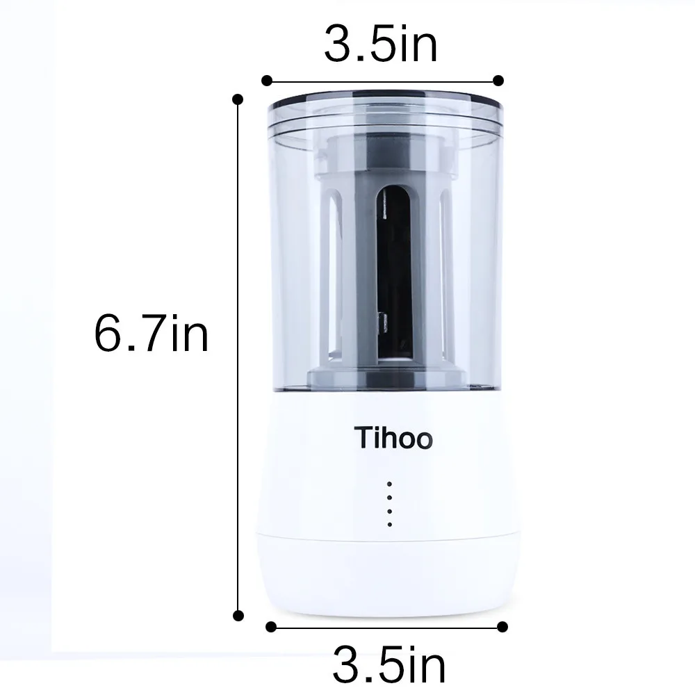 Tihoo многофункциональная электрическая точилка для карандашей двойного назначения автоматическая остановка карандаш электронная точилка для художественного обучения эскиз