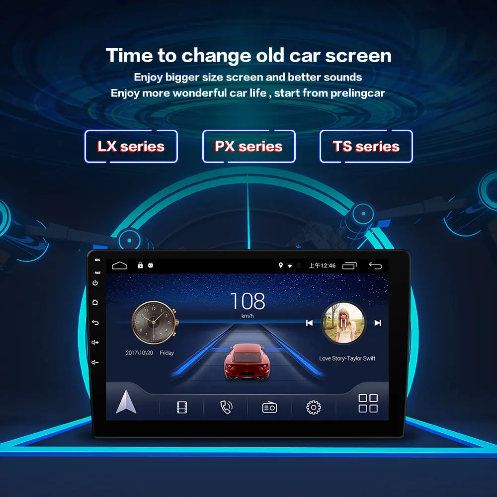 Excellent 4G LTE Android 9.0 car gps multimedia video radio player in dash for Suzuki S-cross 2014 null 2017 years navigation stereo 0