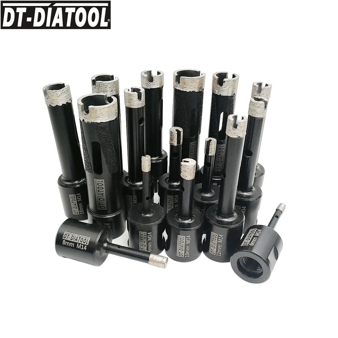 DT-DIATOOL 1pc Wet Welded Diamond Drilling Core Bits Drill Bits for hard Granite Hole Saw M14 or 5/8-11 thread