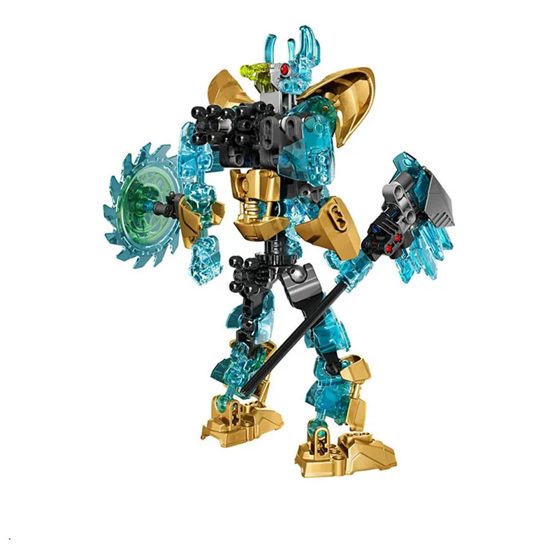 2018 KSZ 613-1 Совместимость LELEPIN BIONICLE 71312 Биохимический воин BIONICLE EKIMU MSDK производитель строительный блок игрушка BRINGUEDOS