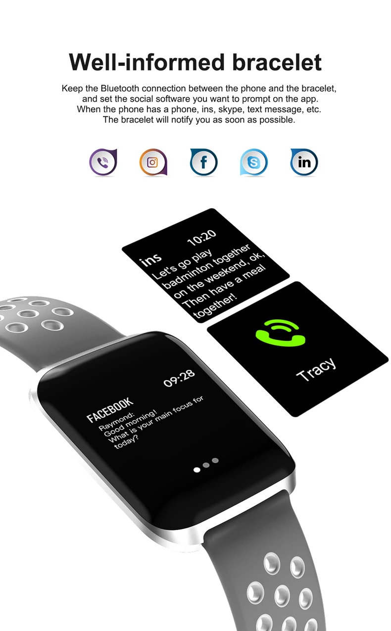 smart sports watch men's12