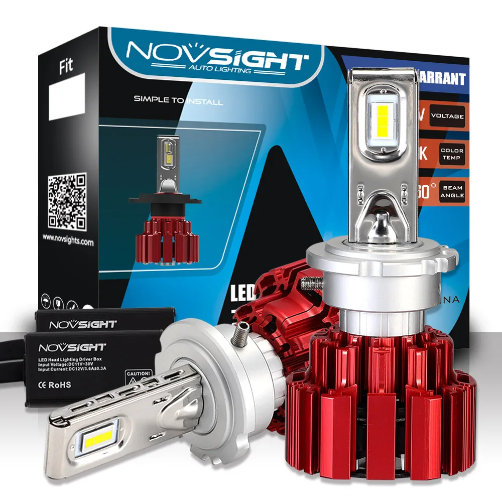 NOVSIGHT D1 D2 D3 D4 S R Car Led Lights 80 86W 13600lm set Car Headlights