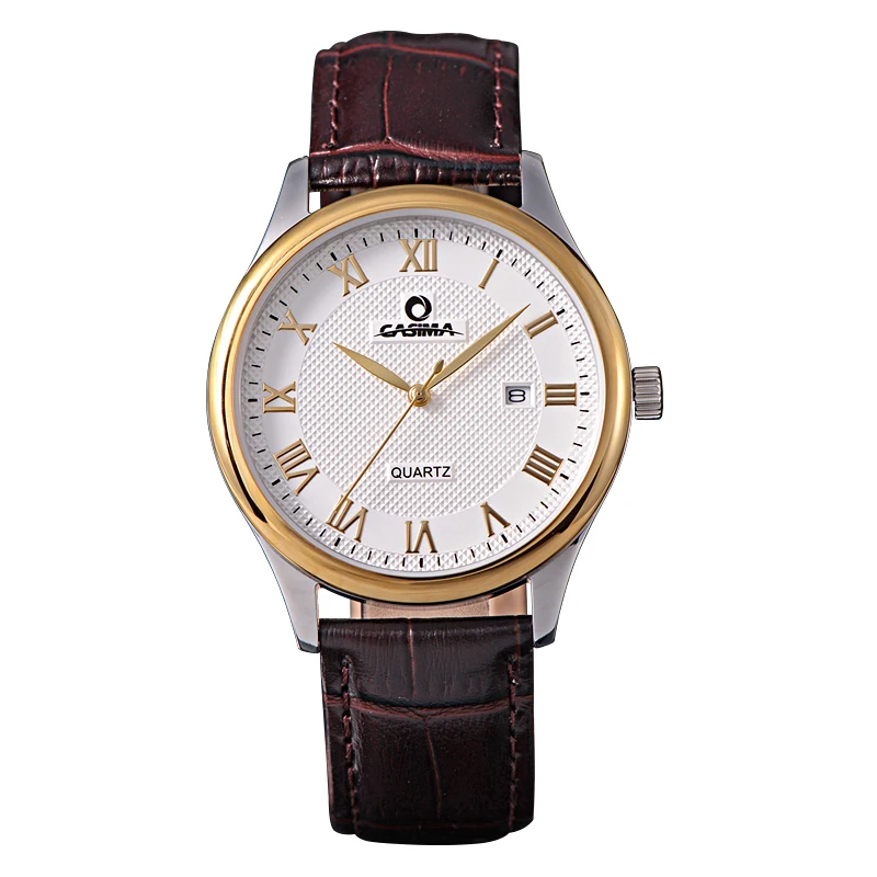 

Luxury brand watches men fashion dress mens quartz wrist watch waterproof Complete Calendar watch CASIMA #1001