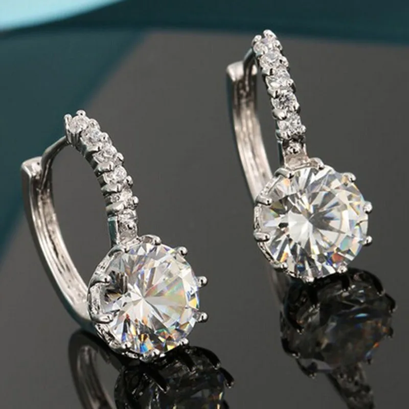 Trendy Silver Plate Earrings-Silver-1