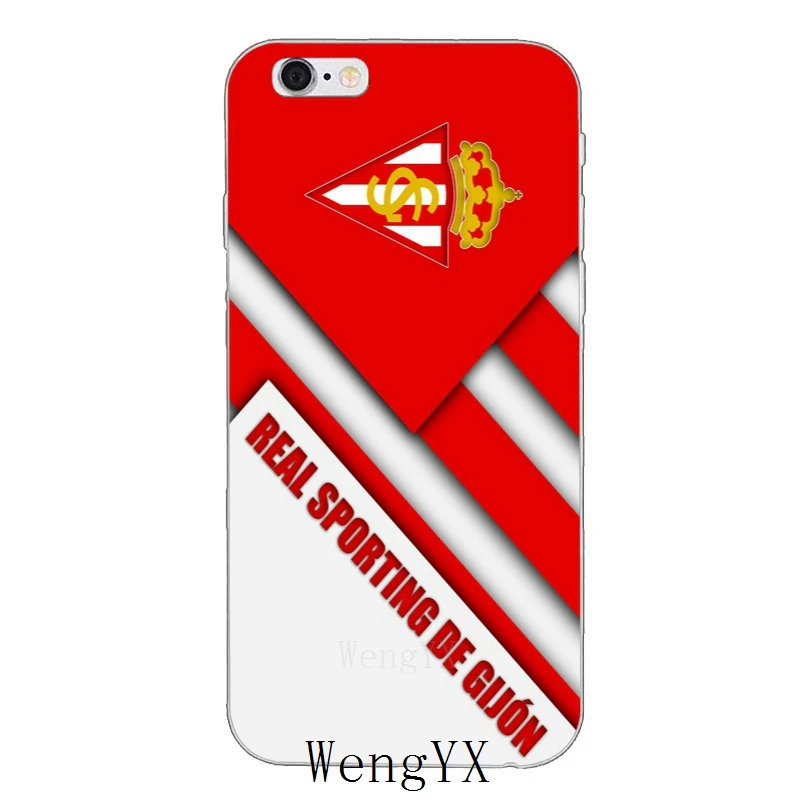 Спортивный gijon logo Anciana Fans Club тонкий мягкий чехол для телефона Samsung Galaxy S3 S4 S5 S6 S7 edge S8