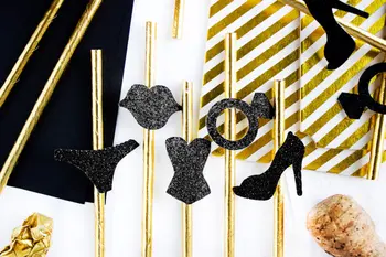 

Glitter Metallic Gold Paper Straws Wedding birthday Engagement Hen Bachelorette Decor // Bride to Be Party Drinkware tools