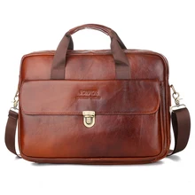 Роскошный деловой мужской портфель из натуральной коровьей кожи, мужская сумка через плечо из натуральной кожи, сумка-мессенджер, сумка для компьютера