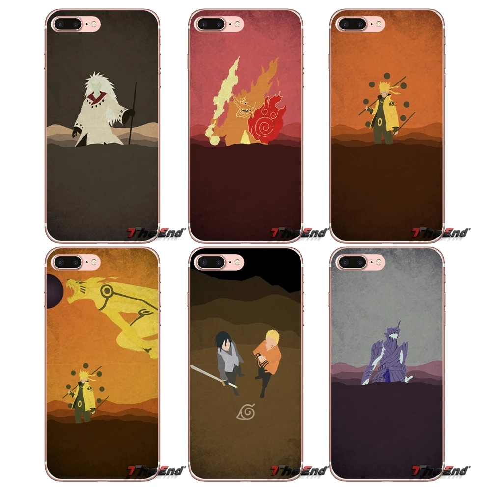 For Huawei G7 G8 P7 P8 P9 Lite Honor 4C 5X 5C 6X Mate 7 8 9 Y3 Y5 Y6 II 2 Pro 2017 Cute Kurama Naruto Minimal Soft Phone Case | Мобильные
