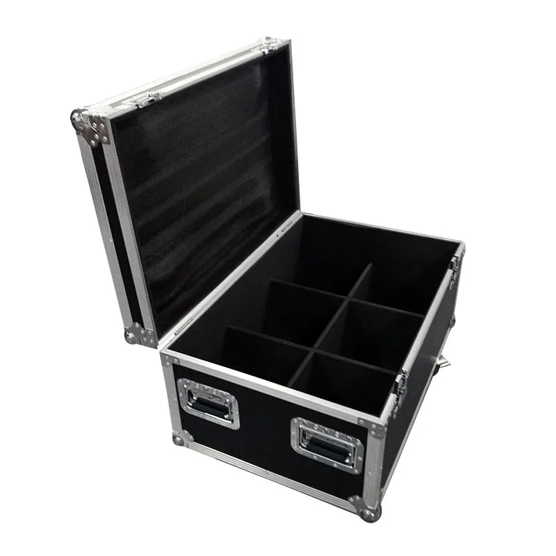 

Flight Case 6PCS RGBWA+UV Colour Spotlight Aluminum Alloy LED Par 18x18W Light Stage Lighting Effect For Professionals Wedding