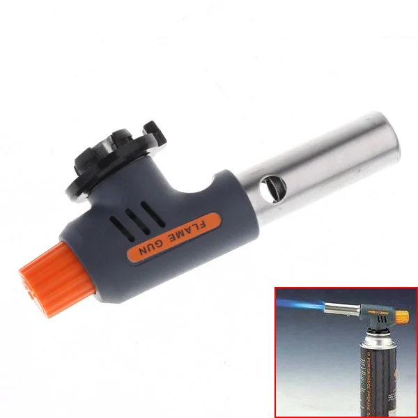 

High Quality Gas Torch Flamethrower Butane Burners Auto Ignition Camping Welding BBQ Outdoor Travel Flame Gun