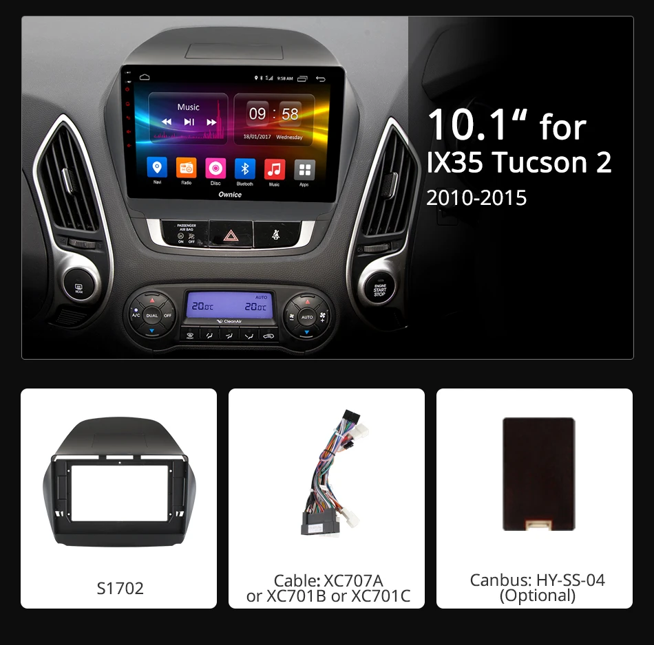 Best Ownice K1 K2 Octa 8 Core Android 8.1 Car Radio gps player DVD for Hyundai IX35 2010 2011 2012 2013 2014 2015 2G RAM 32G ROM 1