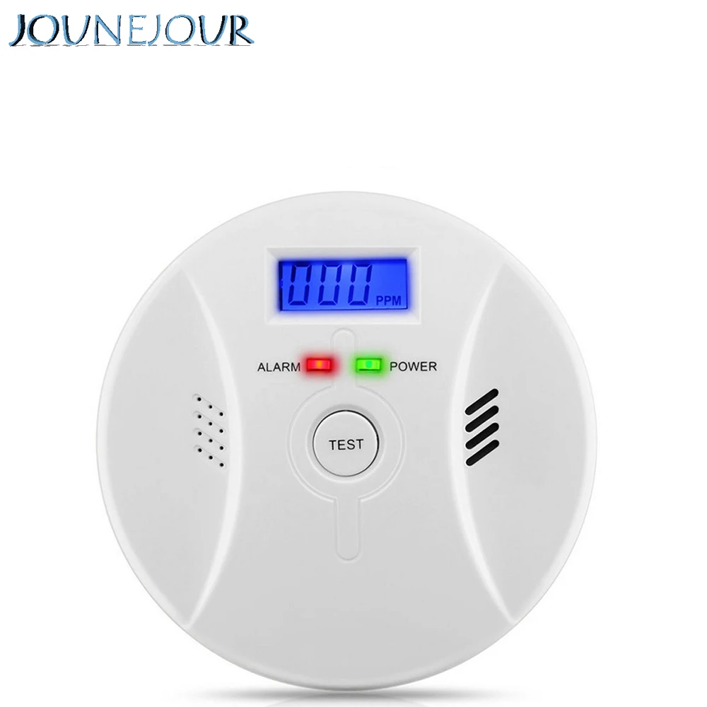 

JUNEJOUR Alarm Detector CO Gas Sensor Detector Carbon Monoxide Poisoning LCD Photoelectric 85dB High Sensitive