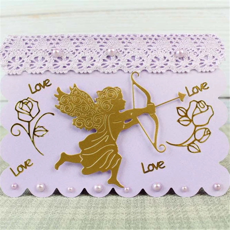 

YaMinSanNiO Craft Die Metal Cutting Dies Cupid Fustelle DIY New 2019 Scrapbooking for Card Embossing Paper Template Stencil Cut