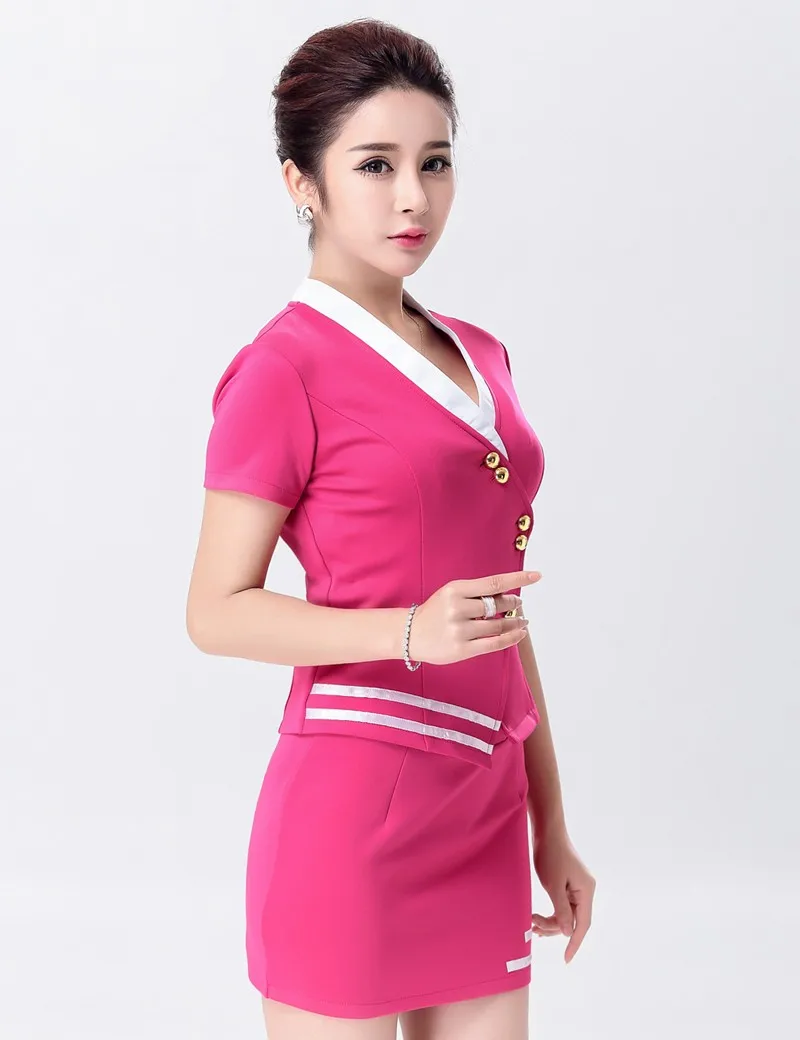 Airline Stewardess Uniform Sexy Lingerie Cosplay Air Hostess Costumes ...