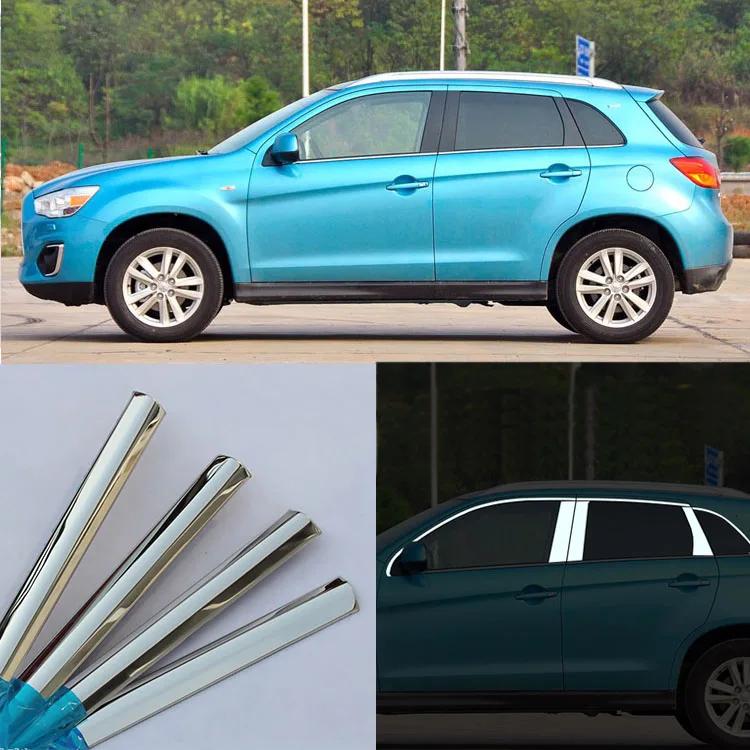 

Perfect Fit For Mitsubishi Jin Hyun Stainless Steel Chrome Window Sill Belt Trim Windows Molding Trim
