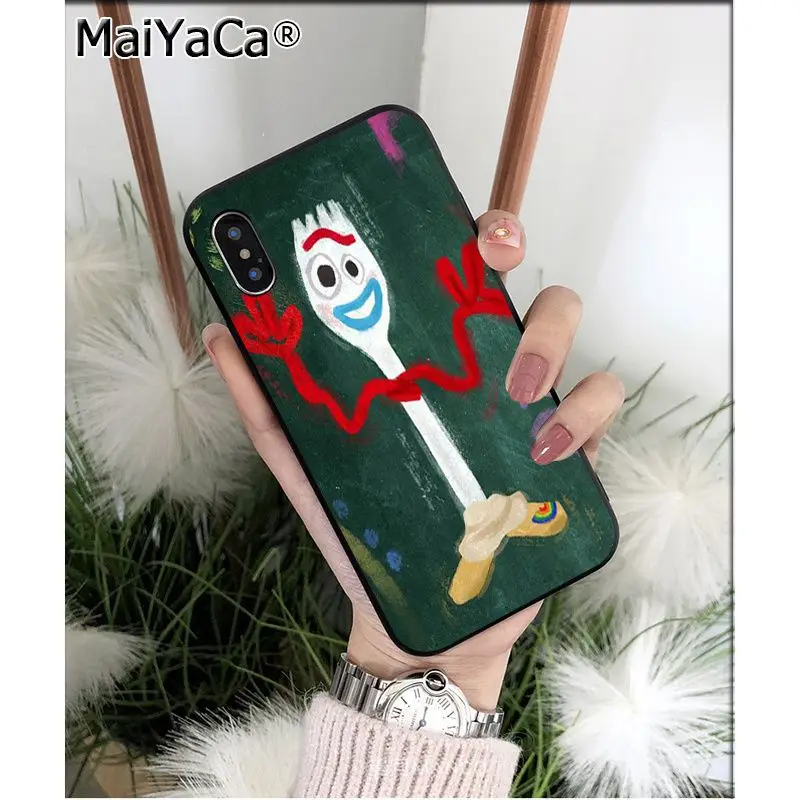 MaiYaCa мультфильм oy Story 4 Forky рукоделие принт рисунок чехол для телефона Apple iphone 11 pro 8 7 66S Plus X XS MAX 5s SE XR