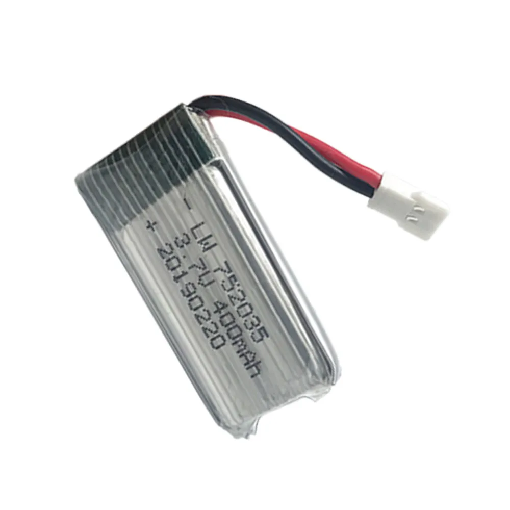 3 7 В 400 мАч 30c Lipo аккумулятор для H107 H31 KY101 E33C E33 U816A V252 H6C 25C RC Quadcopter 752035 30C мАч|Детали и