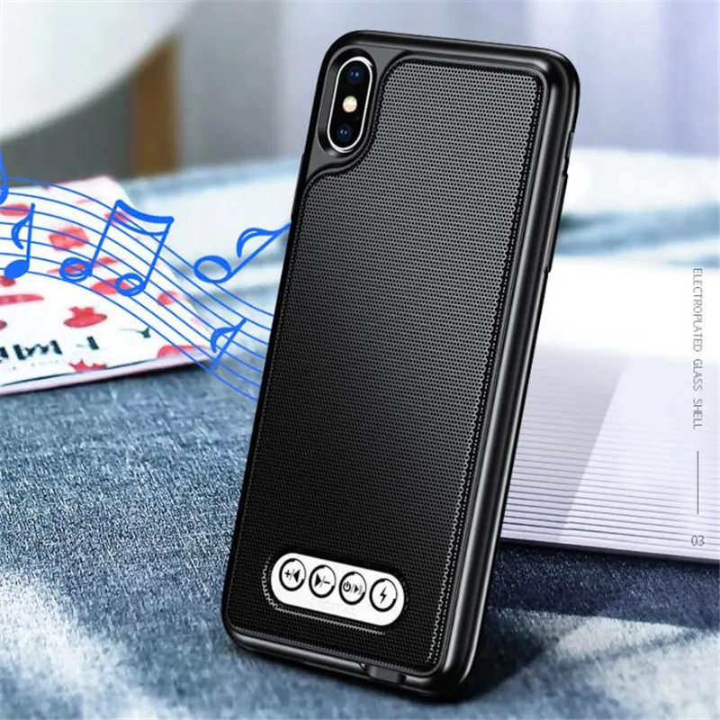 

New Phone case Cover with Bluetooth speaker pattern for IPhone XS MAX XR 6/6S 7/8 7Plus 8 Plus Hard Case