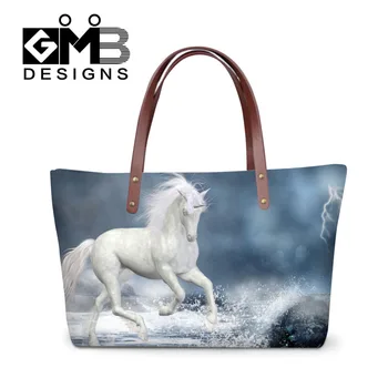 

New 2016 Women Handbag Animal Horse Print Ladies Hand Bag Tote Trendy Shoulder Bags Girls Messenger Bag Cross Body Bag Bolsas