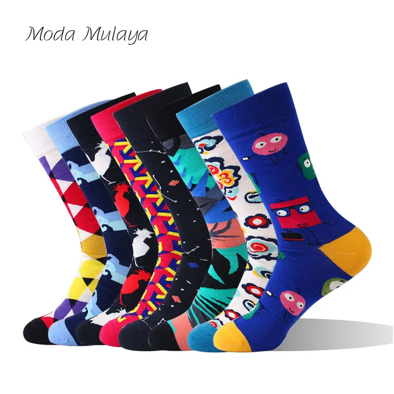 

Mens Cotton Socks New Arrival High Quality Happy Thermal Man Winter Socks Funny Crew Long Colorful Casual Sokken Gift for Male