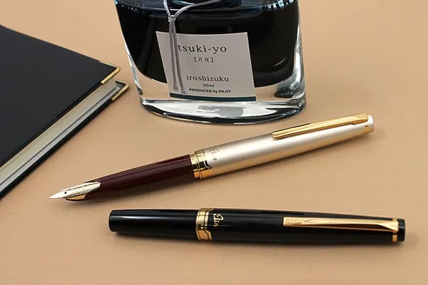 Ручка перьевая Pilot Elite 95s карманная ручка под золото 14 к с наконечником EF/F/M цвет
