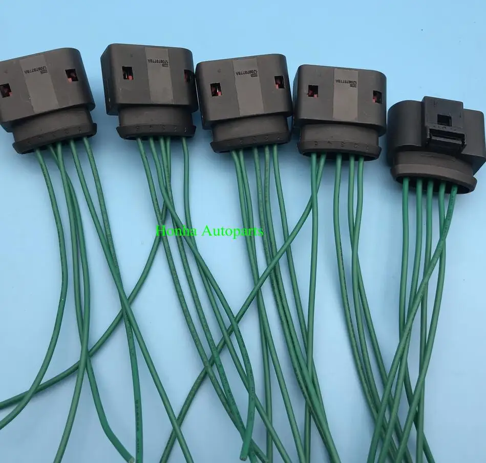 

10/20/50 sets New PBT MAF Mass Air Flow Sensor 5 Pin Connector Plug 1J0973775A 1J0 973 775A for Golf 1999 2000 2001