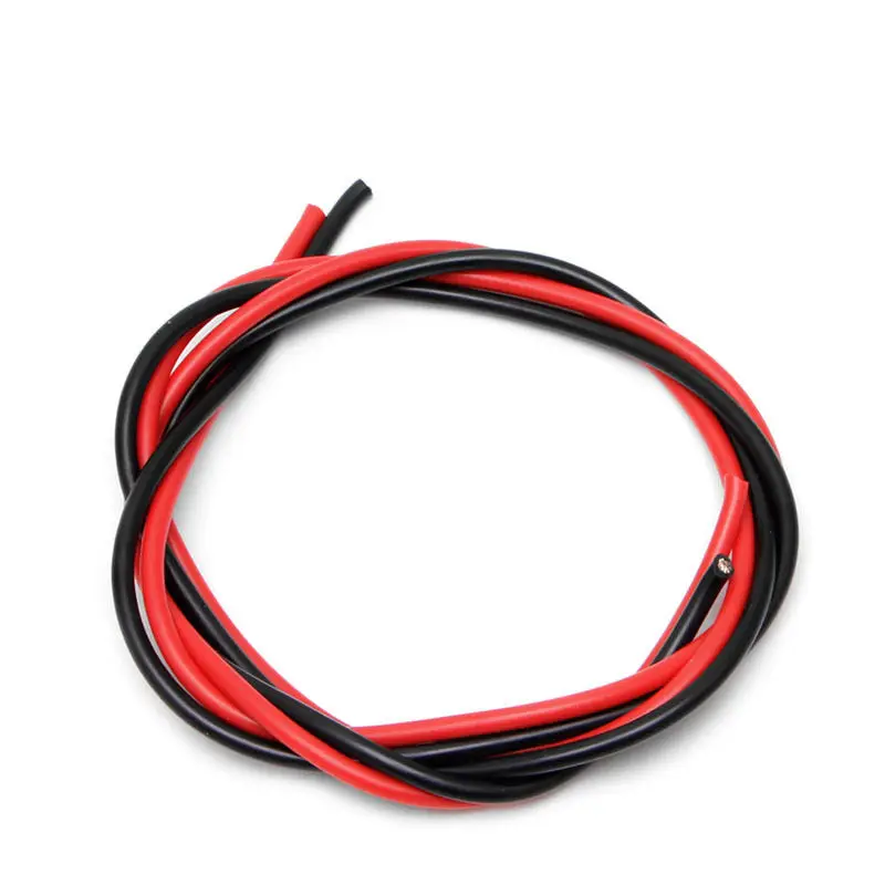 

12 AWG (2m) Gauge Silicone Wire Flexible Stranded Copper Cables for RC Black Red