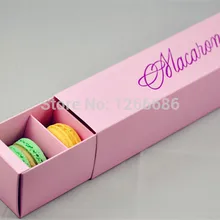 250 шт/партия Макарон подарочная упаковка, печенья/холоката/картонная коробка для конфет коробка