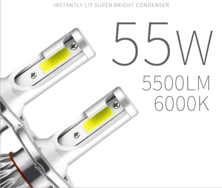 

4Pcs H7 Led Bulb 36W 3800Lm Headlights H1 H8/H11 HB3/9005 HB4/9006 Auto Led Lamp Car Led Light White 9-30V Automobiles