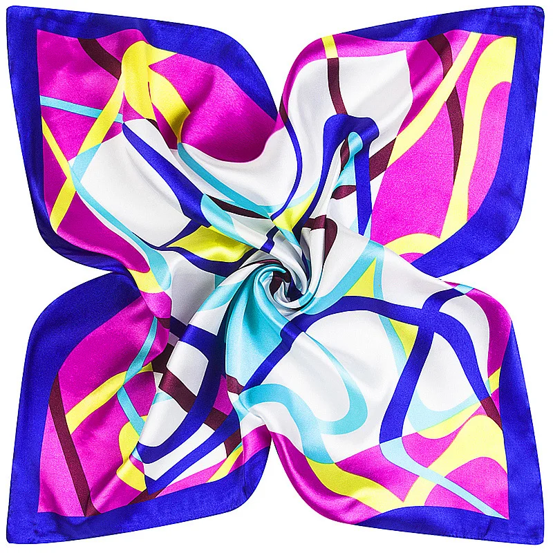 

14colors 60cm*60cm New Scarf For Ladies Fashion Women Scarf Luxury Hijab Silk Satin Shawl Scarfs Lily Foulard Square headscarf