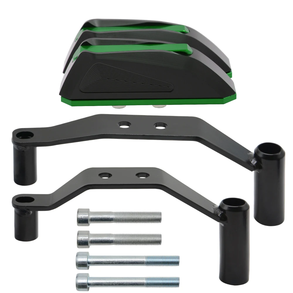 Рамка Ползунки Краш защита двигателя накладка алюминиевая боковая для Kawasaki Ninja