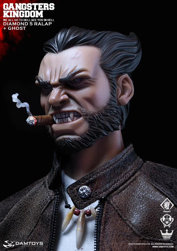 1/6 Scale Cigar From Dam Toys  GK011 Diamond 5 Ralap The Wolf-ghost  Figures 
