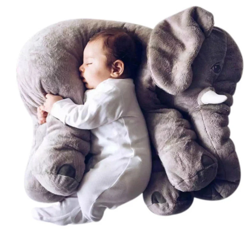 MIAOOWA 1PC 40/60cm Infant Soft Appease Elephant Playmate Calm Doll Baby Appease Toys Elephant Pillow Plush Toys Stuffed Kid Toy