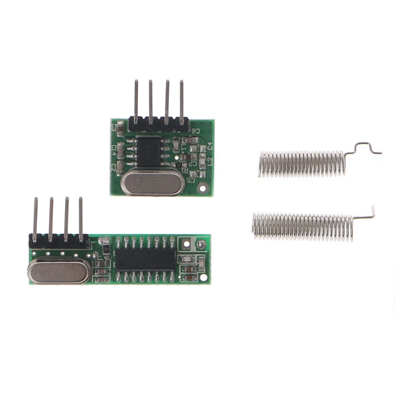 

1 set RF module 433 Mhz superheterodyne receiver and transmitter kit with antenna For Arduino uno Diy kits Remote control