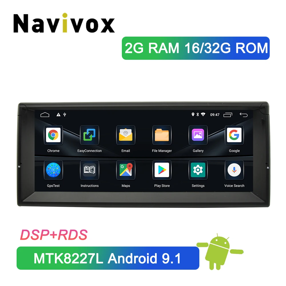 Navivox 10,2" Android 9,1 автомобильный DVD мультимедийный плеер для BMW E39 5 серии 1996-2003 автомобильный Радио gps навигация головное устройство с DSP